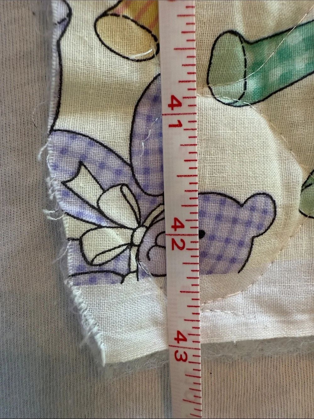 Vintage VIP Cranston Print Works “Cheater” Quilt Print Teddy Bears Panel Only
